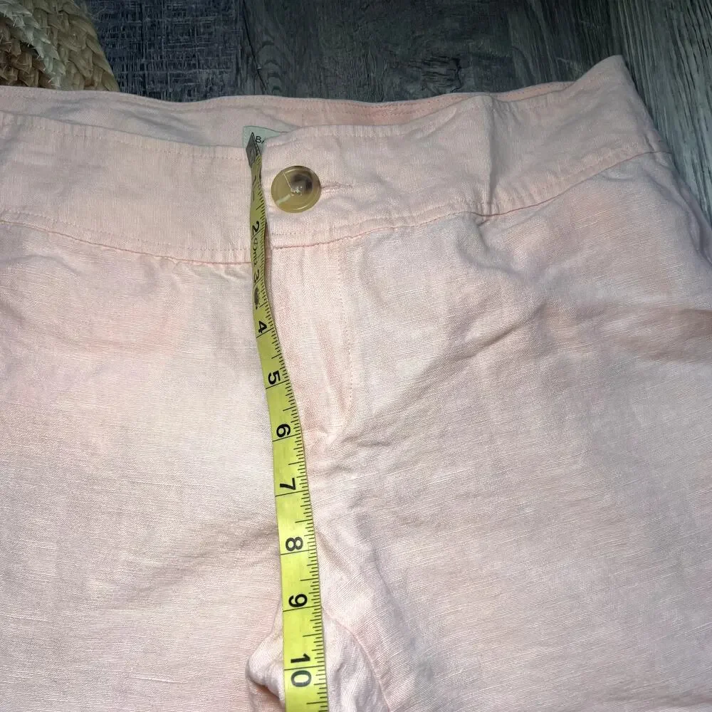 BANANA REPUBLIC Womens Linen Cropped Pants